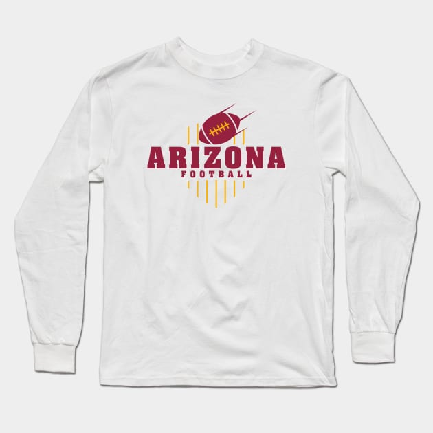 Arizona Football Team Color Long Sleeve T-Shirt by Toogoo